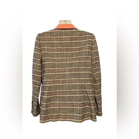 Rebecca Taylor Boucle Plaid Cotton Wool Blend Double breasted Blazer/Jac… - Picture 5 of 9